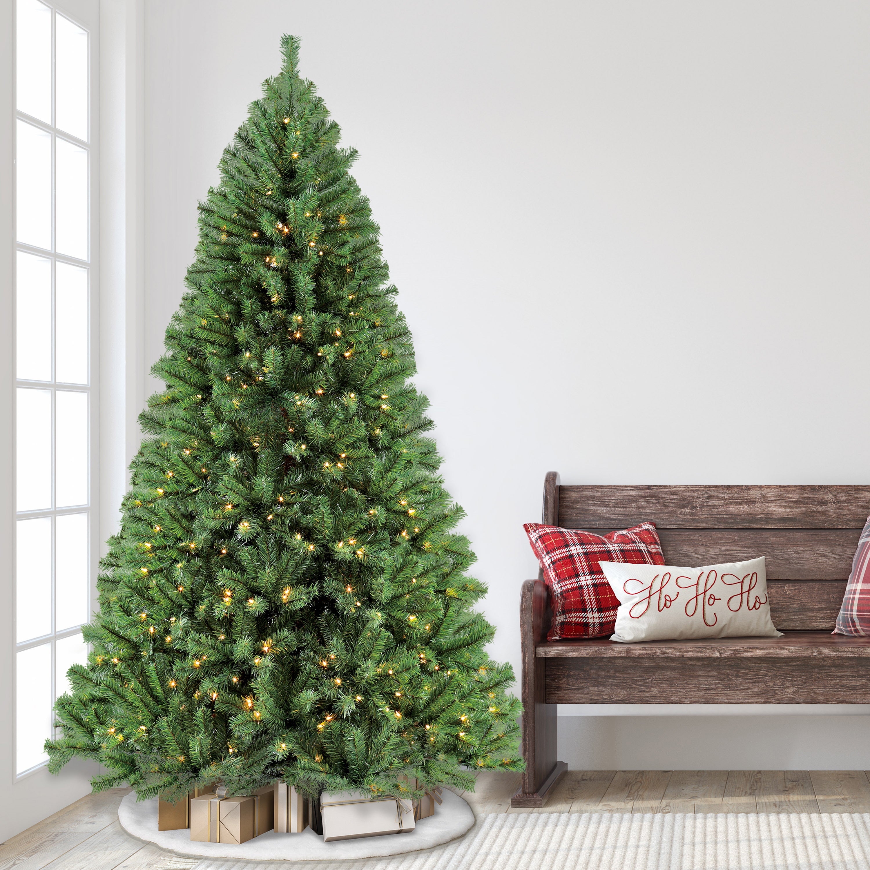 9ft Pre-Lit Northern Fir Christmas Tree